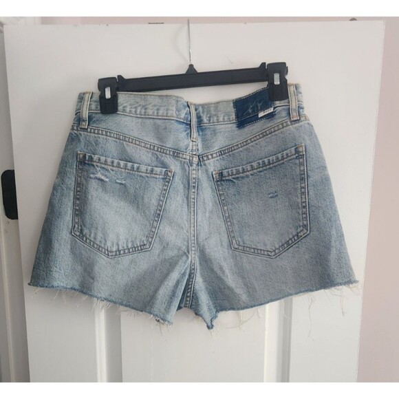 DAZE Denim Cutoff Shorts Womens Size 27 Small Light Wash High Rise Raw Hem NEW - Picture 2 of 10